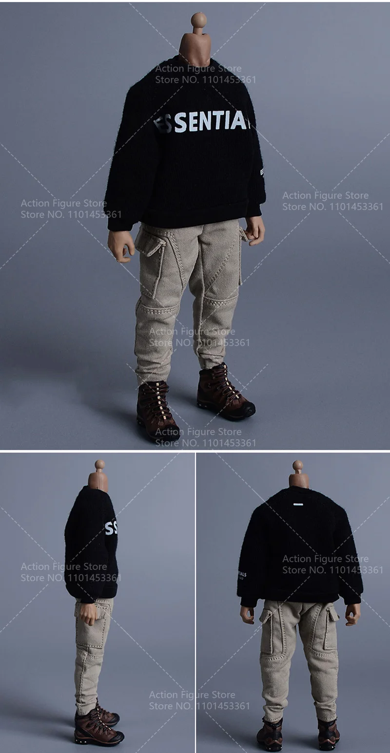 Pantalones de combate ajustados para hombre, pantalón táctico militar con bolsillo informal para exteriores, figura de acción de 6 pulgadas, juguetes corporales, 1/12