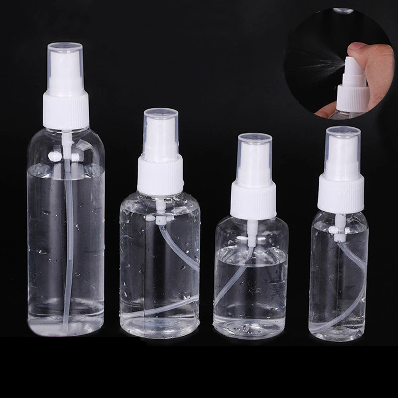 10/30/50/75/100ml Refillable Bottles Transparent Plastic Perfume Atomizer Mini Empty Spray Bottle Portable Travel Accessories