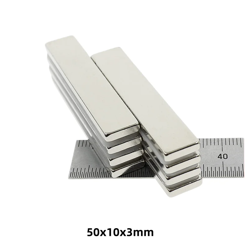 50x10x3mm  N35 Flat Neodymium Magnet Tiny Rectangular NdFeB for Refrigerator Sticker 50x10x3  50*10*3mm
