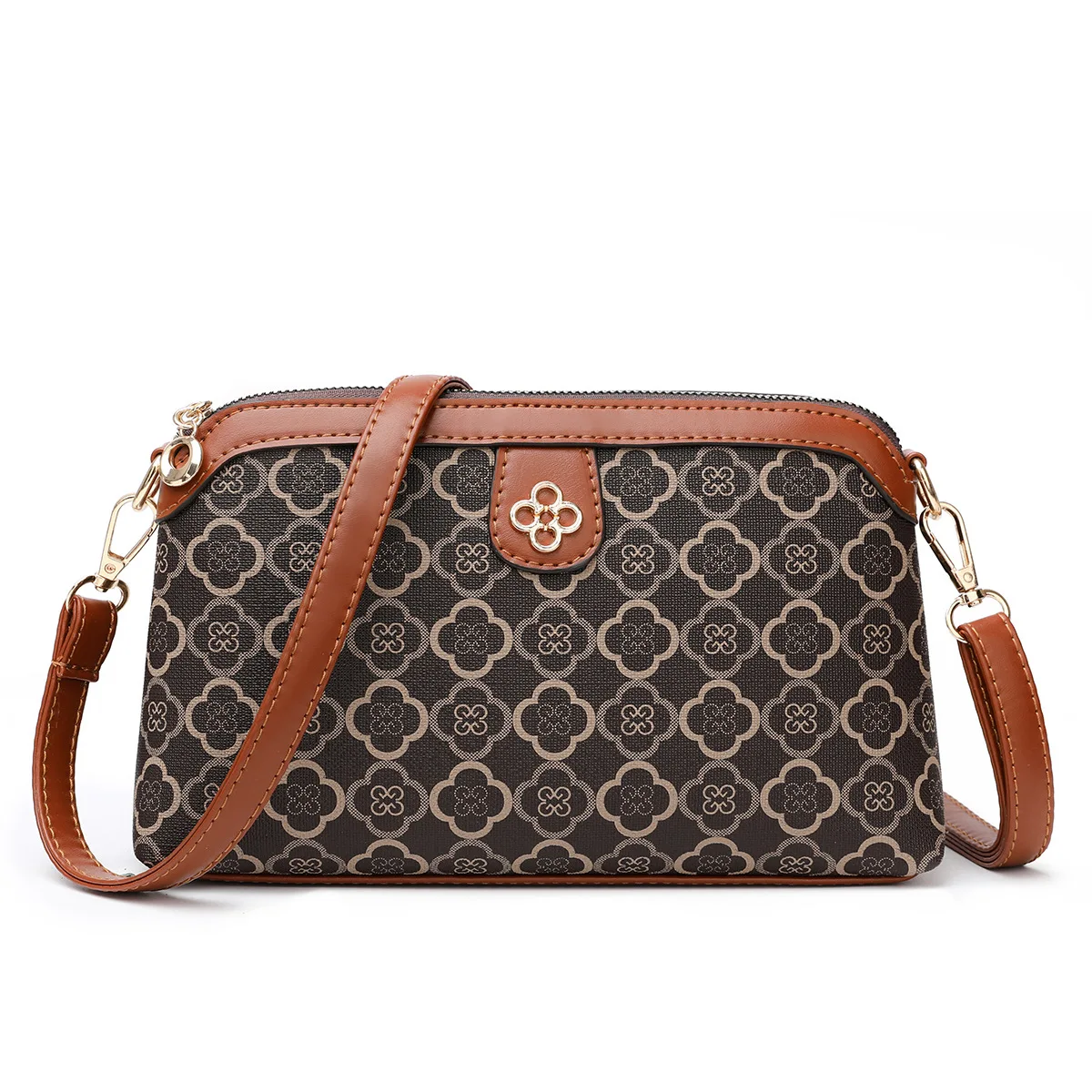 Neue Mode Damen Tasche Kleine Geldbörse Umhängetasche Handytasche Luxus Mehrschichtige Messenger Handtasche und Geldbörse – Detail 10