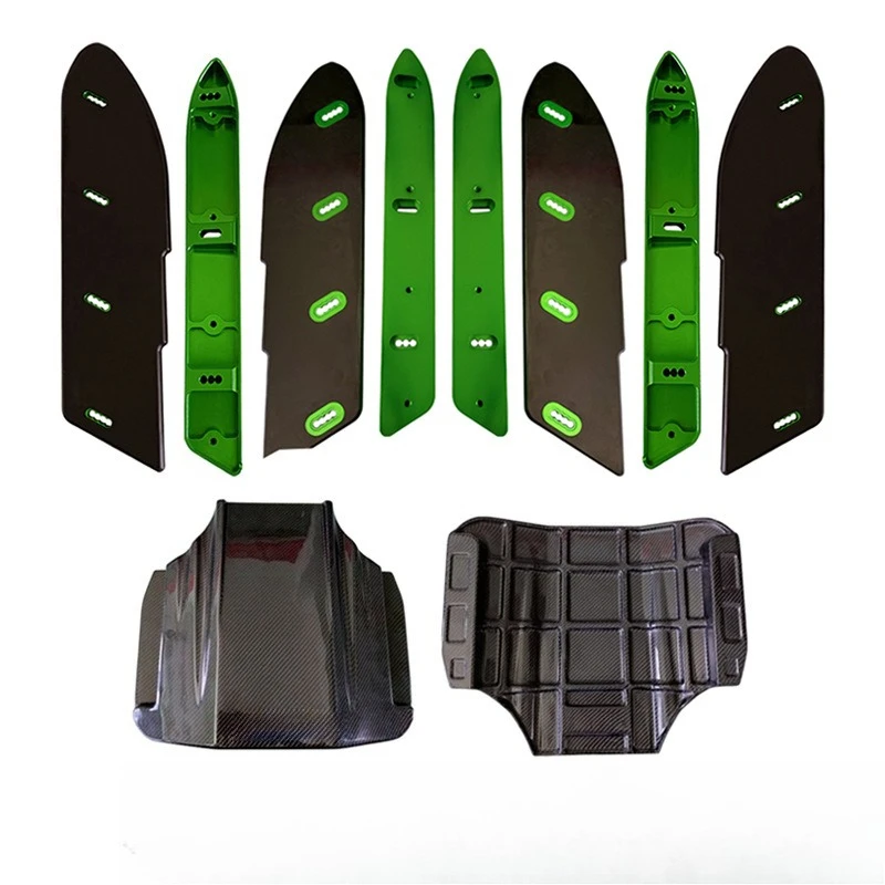 Carbon fiber vertical jet ski accessories directional assembly wind deflector side fin base speedboat lightweight design