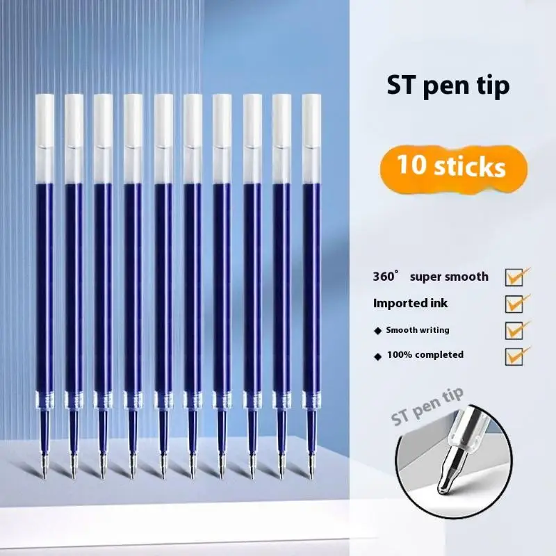 

10/30/50 Pcs 0.5mm Ballpoint Pen Refills Bla Neutral Pen Refills Qui Drng Carbon Water Based Pen Refills Red Replacement