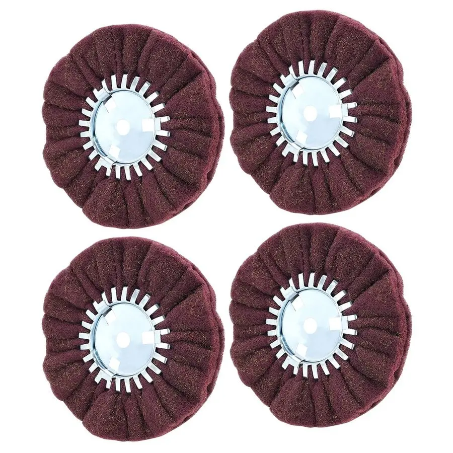 

Нетканый шлифовальный круг для дыхательных путей, колесо для подготовки поверхности с отверстиями 5–8, для угловой шлифовальной машины, идеально подходит для шлифовального усилителя, полировки алюминия, St