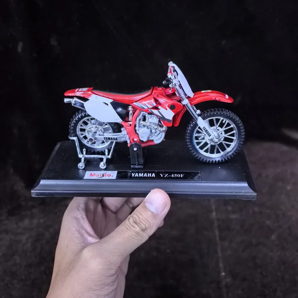 限定 1:18 スケール ヤマハ YZ-450F オートバイモデル、レプリカミニモトカー車両ミニチュアフィギュア子供クリスマスギフトおもちゃ
