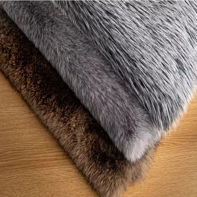 

3cm Dyed Tip Imitation Fox Fur Long Plush Fabric Animal Clothing Fur Clothing Fur Collar Cuffs Shoe Covers Doll Fluffy 1300g/m