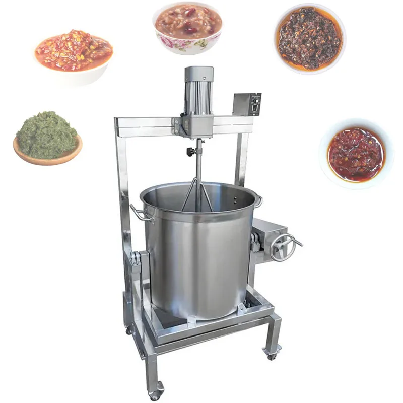 50L Direct Heat Cooking Small Automatic Stirre Stir-Frying Sauce Cooking Tomato Sauce Mixer Making Machine