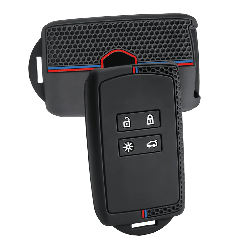 For Renault Clio Kadjar Captur Koleos Espace Master Talisman Scenic Megane 4 Arkana Sandero Silicone Smart Key Shell