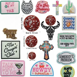 Emblem Clothing Accessories Badge Sticker Embroidered Embroidery Sticker Iron-on Patches