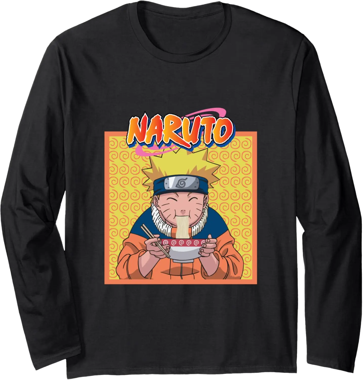 Naruto Eating Ramen Long Sleeve T-Shirt