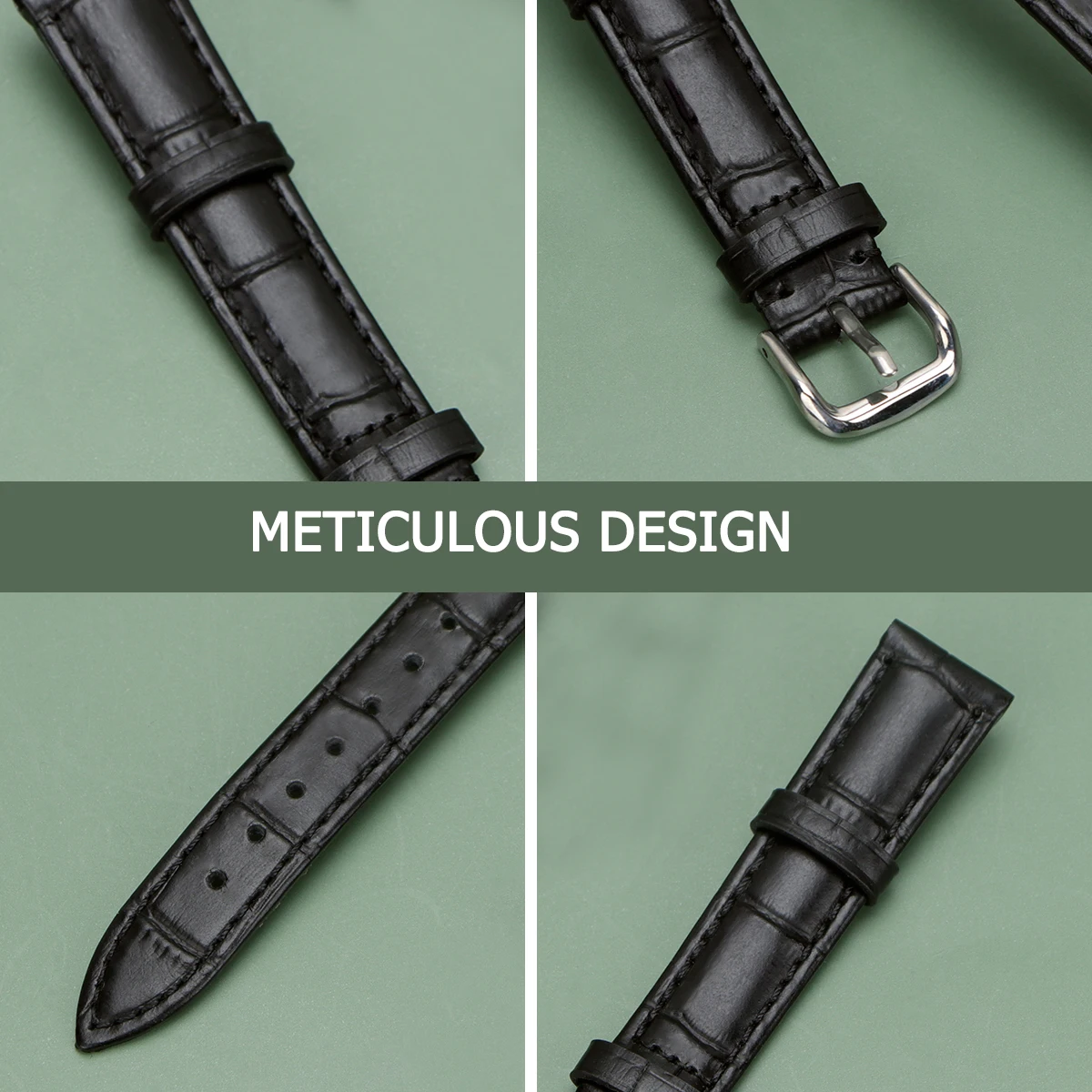 

1Pcs Watch Band 14mm Black Classic Color Casual Durable Replacement Strap Waterproof Wrist Watchband