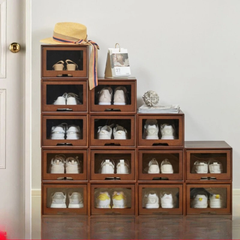 

Multi-layer drawer locker transparent moisture-proof installation-free corridor entrance cabinet