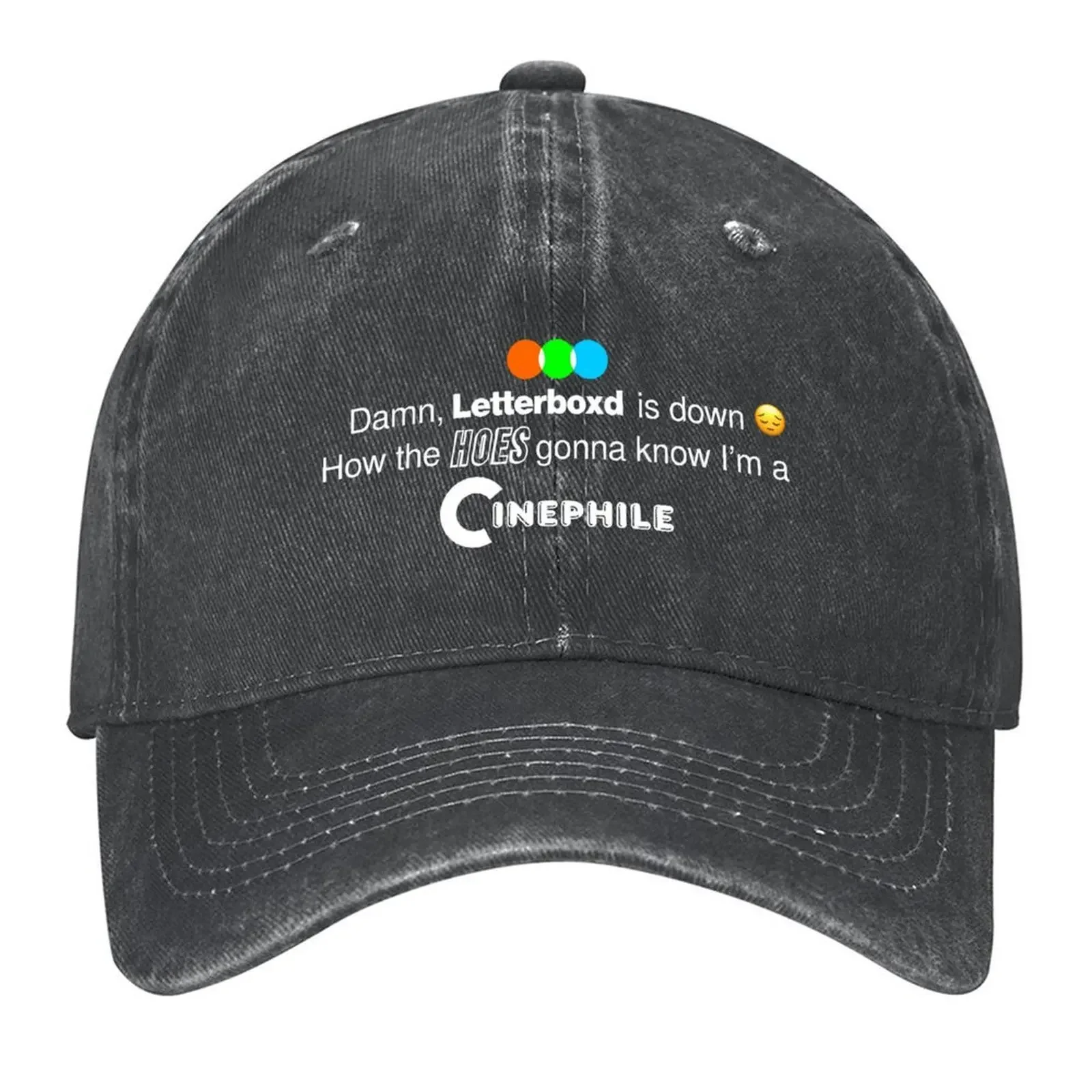Damn Letterboxd Is Down How The Hoes Baseball Cap Rave Brand Man cap derby hat Luxury Cap Caps For Women Men's