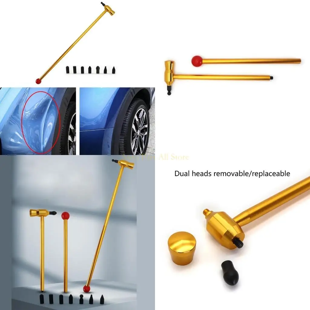 

J0ma Регулируемая длина для автомобиля Car Car Dent Aluminum Flat Hammer Repair Repair Hailspit Surfacessheet Metal Arain