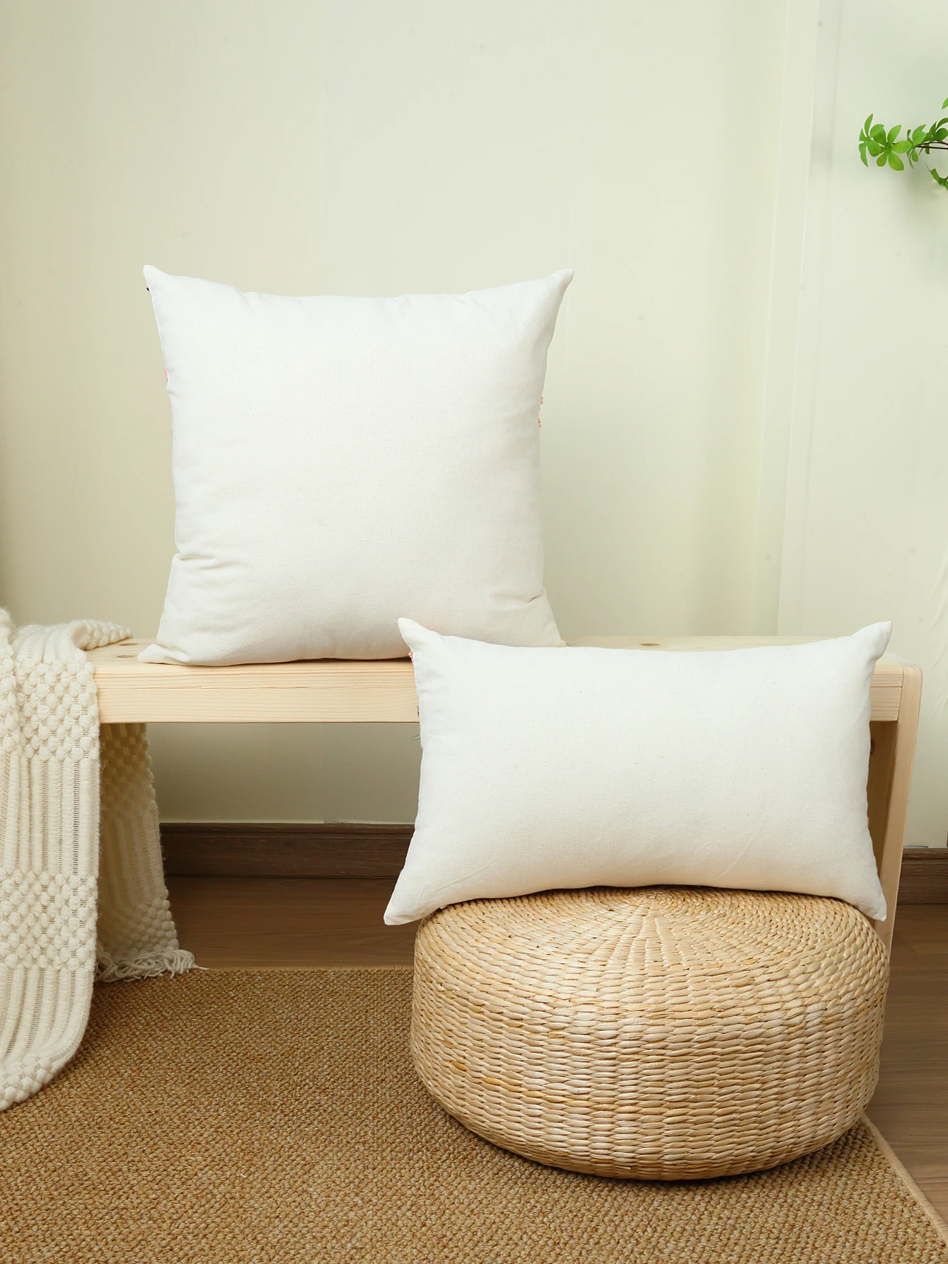 1pc, Floral Pattern Elegant Embroidery Cushion Cover Without Core, For Home Living Room Sofa Car Decoration