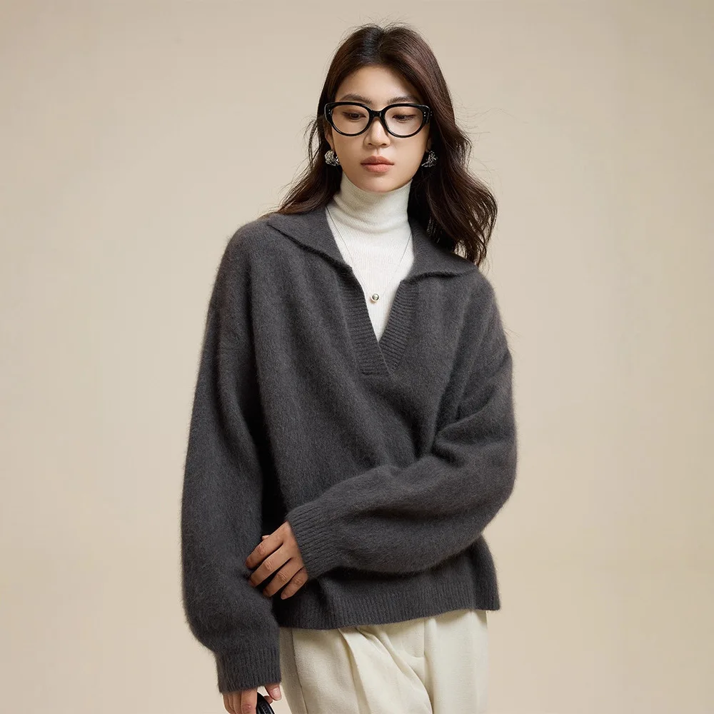 

Polo‘s Knitted Sweater Women's Autumn Loose Sweater