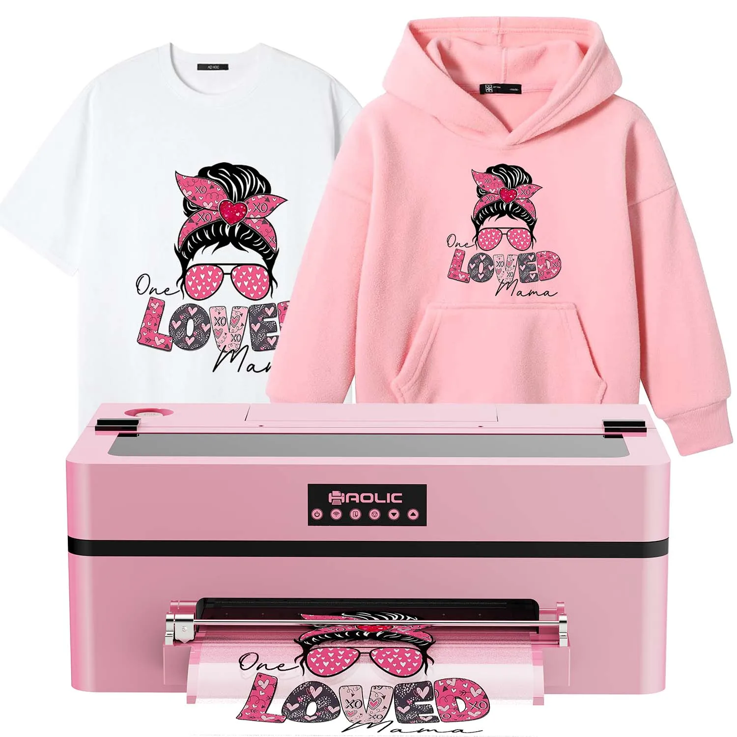 2026 Pink A3 DTF Printer XP600 Head Edition Printer DTF | Transfer Printing Machine For T-Shirt Manufacturers Mini DTF Printer