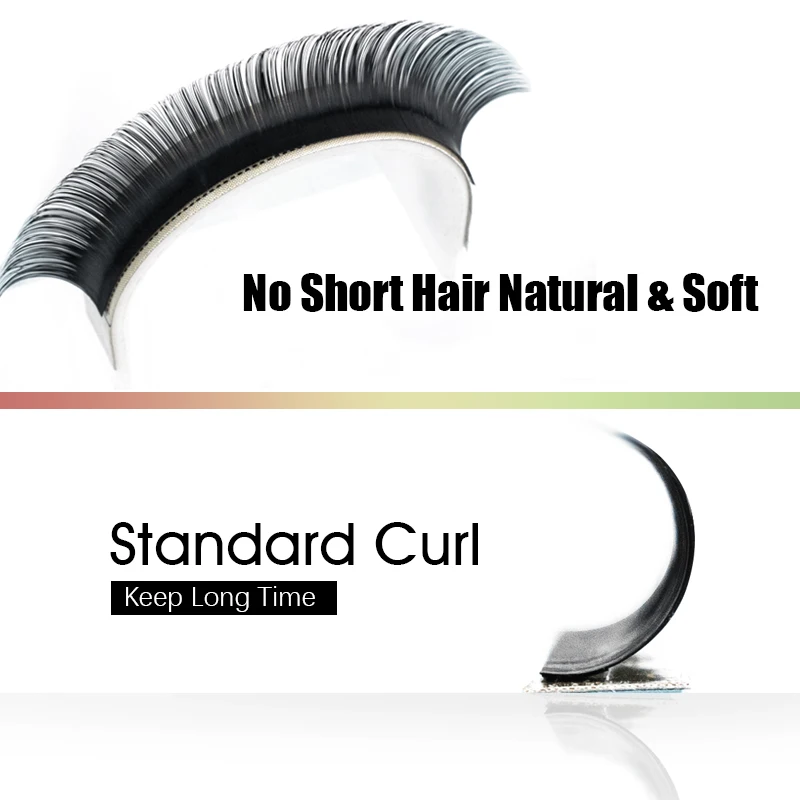 MASSCAKU All Size 1 tray 16 rows Soft Mater CD Eyelash Individual natural Mink Eyelash Extension Artificial Fake False Eyelashes