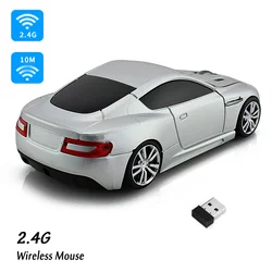 Ergonomic 2.4G Wireless Mouse 1600 DPI Portable 3D Mini Mice USB Optical Cool Sport Car Mouse For Laptop PC Computer Tablet Gift