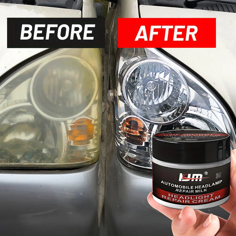 Car Headlight Restoration Polishing Headlamp Scratch Remover Repair Cleaning Paste Remove Oxidation Headlight Polish Liquid