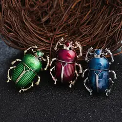 Dropshipping!!Vintage Lady Beetle Enamel Animal Insect Brooch Pin Women Scarf Party Jewelry
