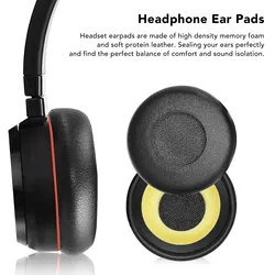 Replacement Earpads Professional Protein Leather Headphone Ear Cushions for Jabra Evolve 20 20se 30 30II 40 65 65+