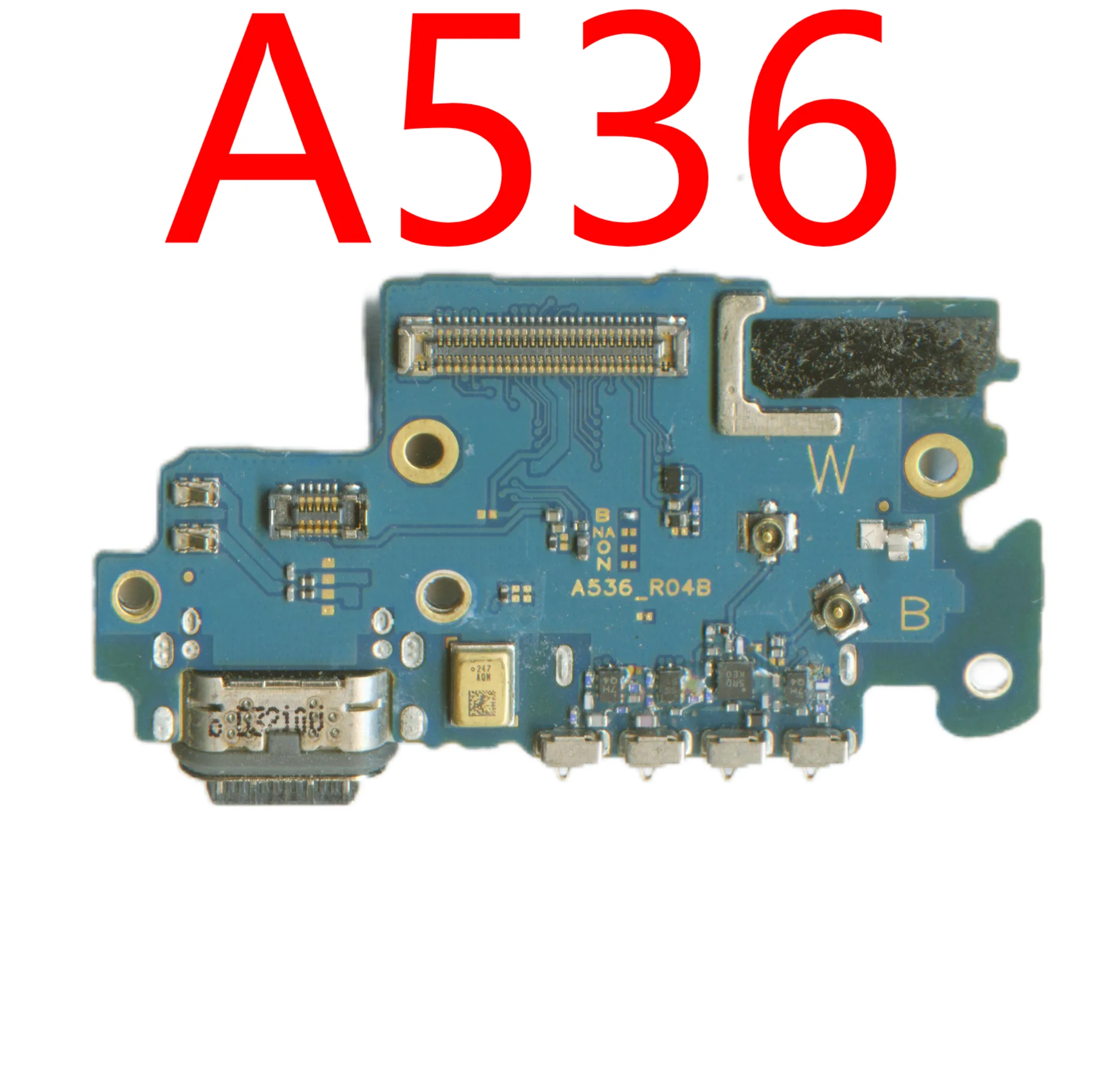 Conector de base de puerto de carga USB + Cable flexible de placa base adecuado para Samsung Galaxy A53 A536, pieza de reparación de placa de carga