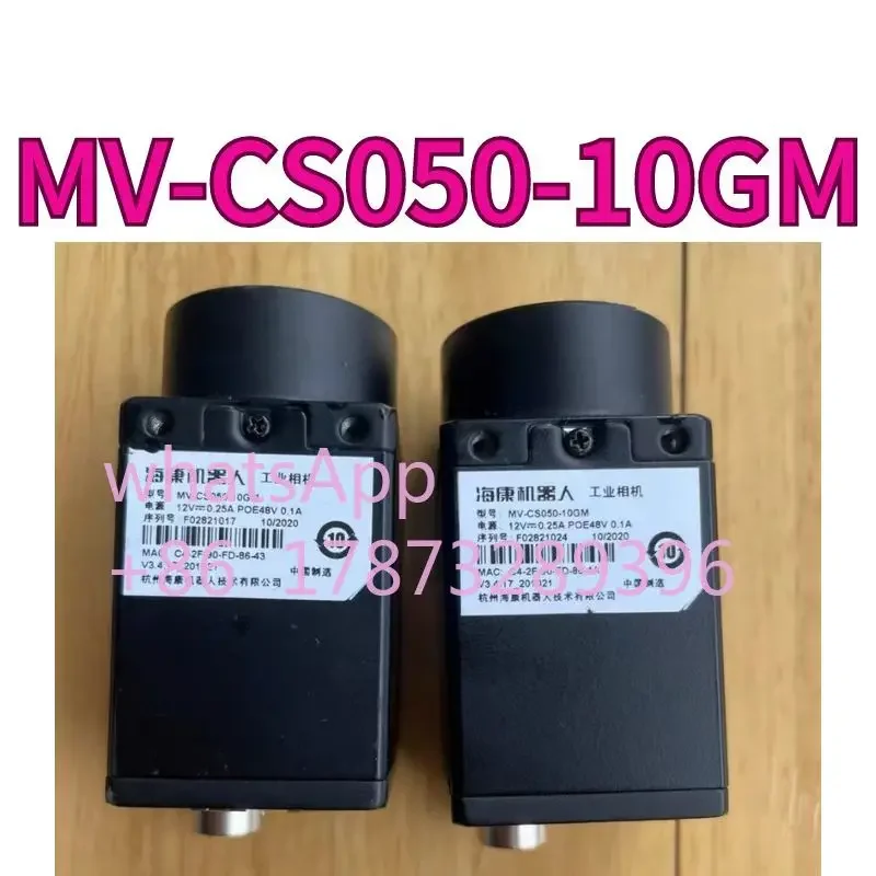 

Подержанная 5-мегапиксельная промышленная камера MV-CS050-10GM серии CS протестирована в порядке и неповрежденной функции.