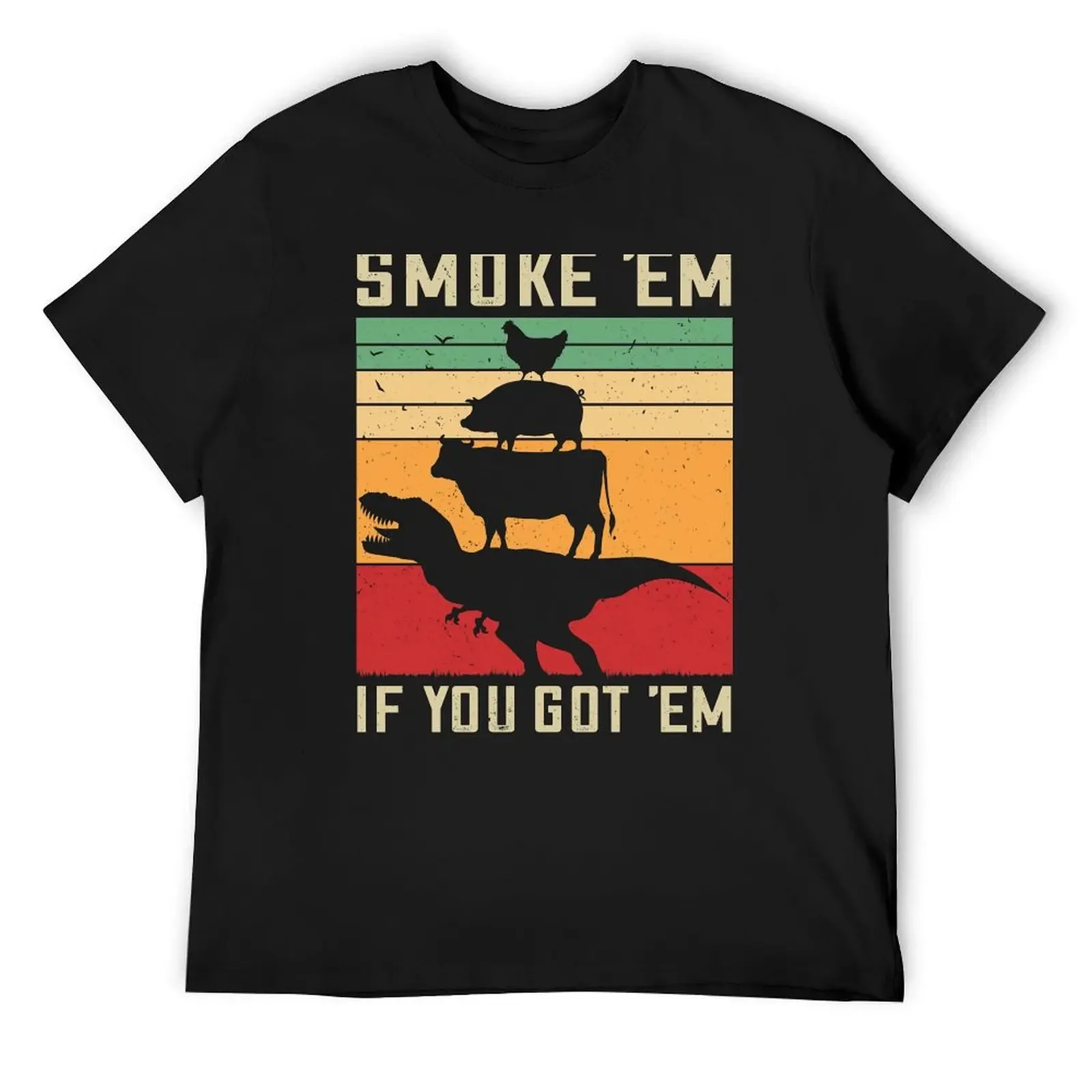 

Smoke 'Em If You Got 'Em Funny BBQ Gift Vintage Meat Pitmaster Retro Grilling BarbecueGifts T-Shirt