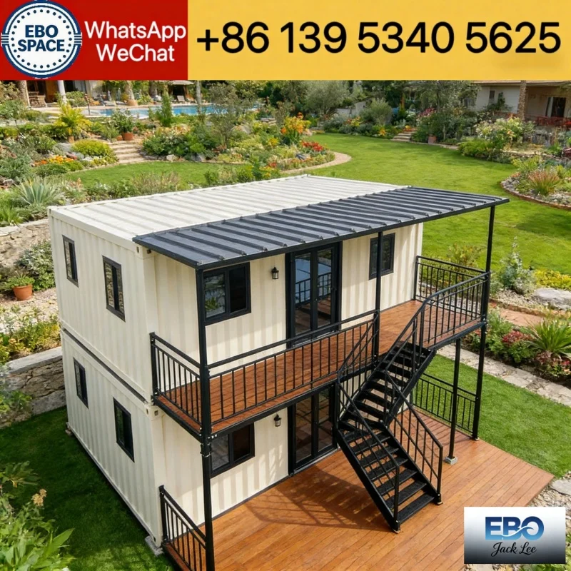 20ft Folding House Expandable Box Mobile House Made in China Mini Cabin 2-3 Bedrooms Mobile House