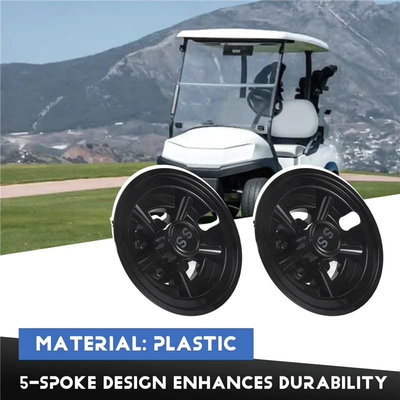 يمكن الاعتماد عليها 8 بوصة SS عربة جولف غطاء الاطارات غطاء 5 تكلم تصميم غطاء محور لعربة الغولف نادي السيارات EZGO