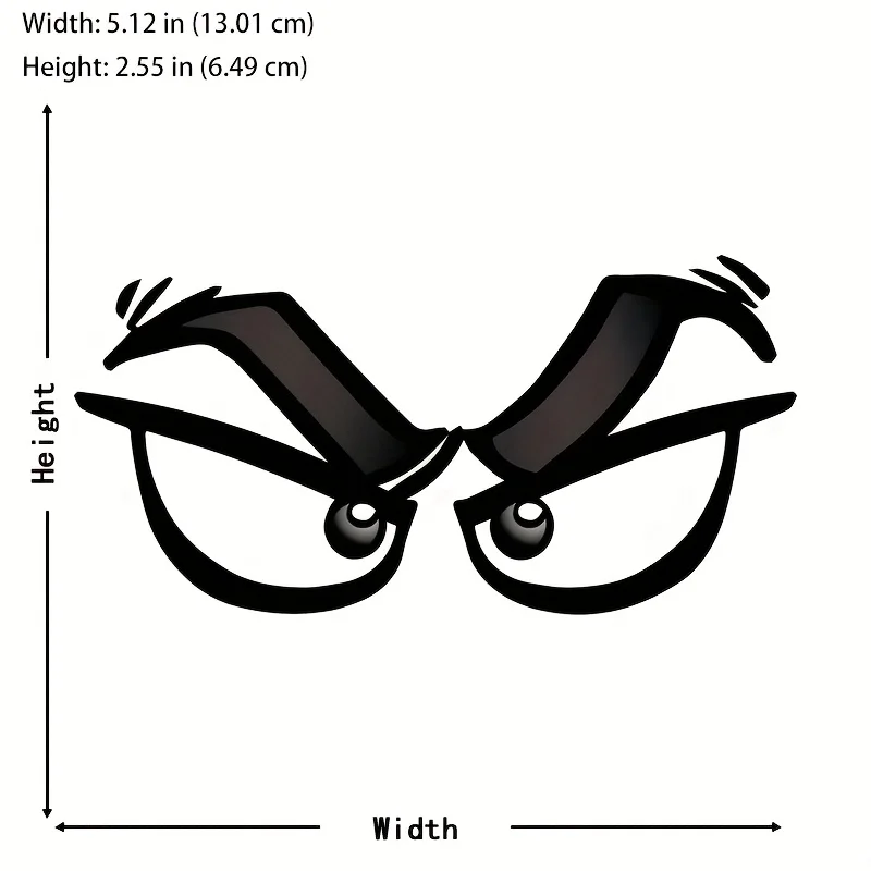 5.1Inch Red Eye Automobile Sticker