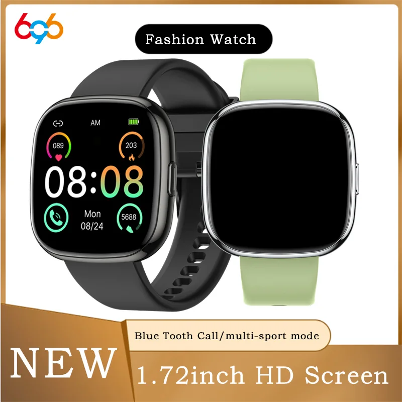 

2025 Men Women Blue Tooth Call Alarm Clock Smart Watch Heart Rate Sleep Monitoring IP68 Waterproof Smartwatch Sport Fitness Girl