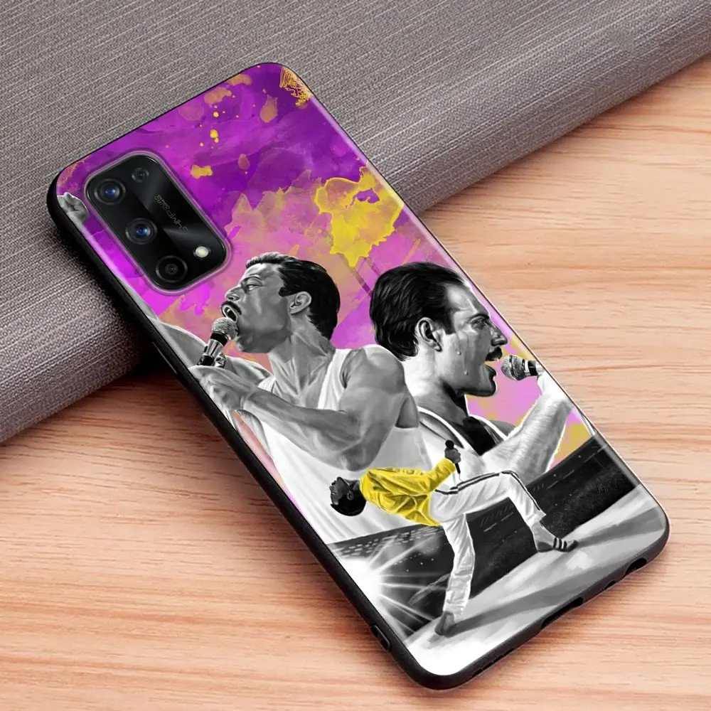 Queen Freddie Mercury Phone Case For Realme NARZO 50A 50I 50 60 60X 20 GT NEO 2 2T C55 C53 C35 C33 C31 C30 C21 C21Y PRO 5G Cover