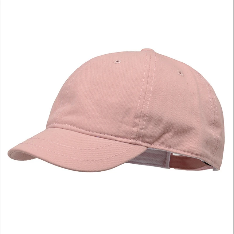 Fashion Short Brim Adjustable Solid Color Baseball Cap Unisex Shading Spring Summer Men Dad Hat Women Snapback Solid Unisex