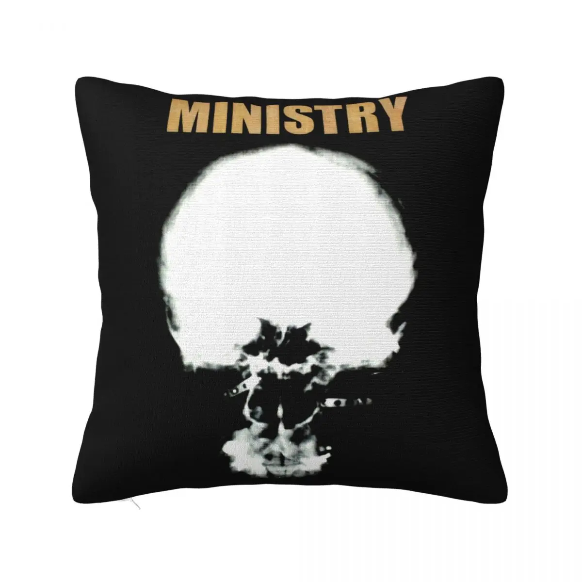 Ministry The Mind Is A Terrible Thing To Taste Black Industrial Metal More Colors Any Logo Splicing Pillow Case