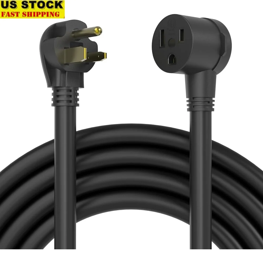 

20ft 250V 50A Welding Extension Cord 8AWG Power Lead NEMA 6-50P to 6-50R Flexible Heavy Duty Durable