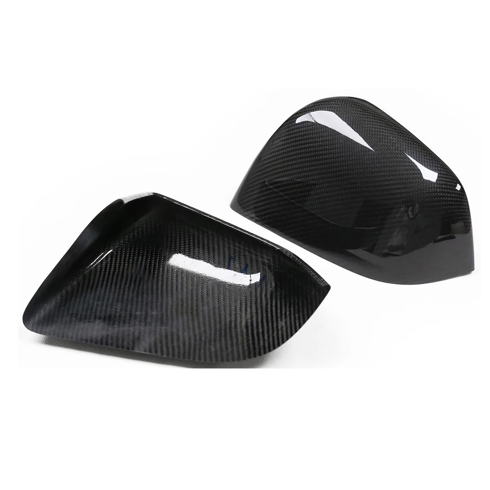 

Real Carbon Fiber Rearview Mirror Cover for Teslal Model Y 2019-2023 Side Mirror Shells Stick Type Glossy Finish