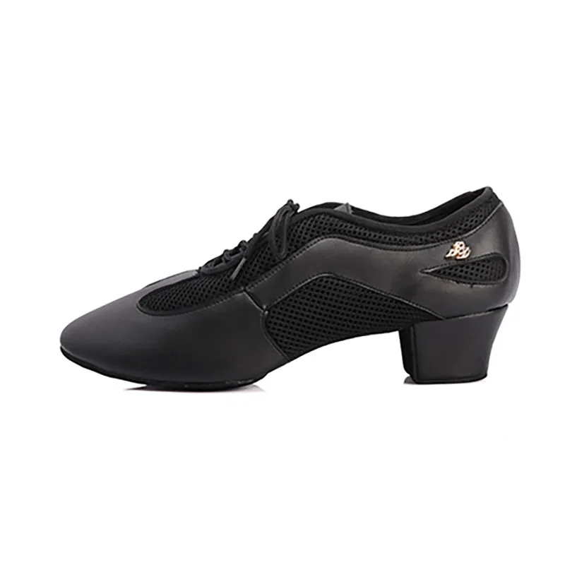 Chaussures de danse fuchsia pour femmes, talon bas, entraînement standard latin, semelle fendue, cuir véritable, tissu en maille élastique, phtalshoe AM2