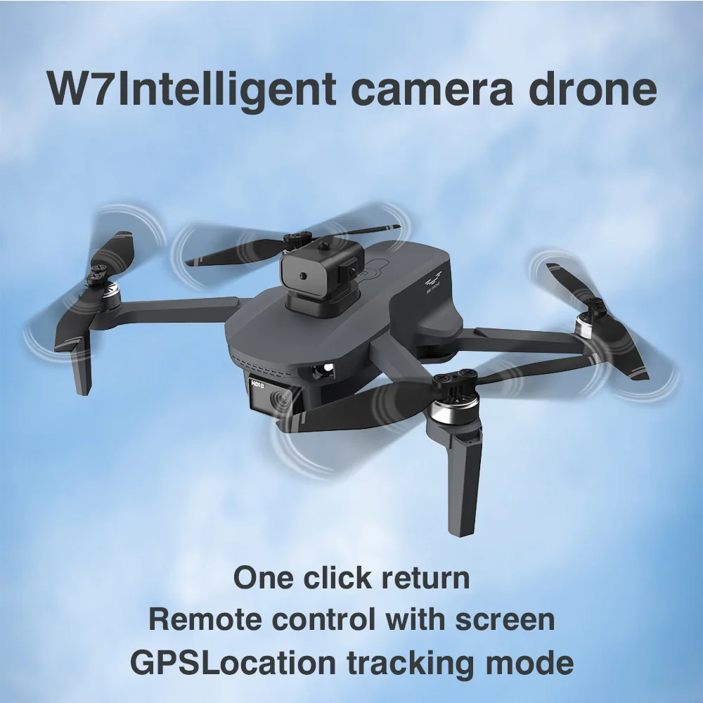 W7MAX drone screen control 5G GPS drone