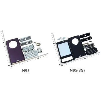 N95 behuizing toetsenbord voor Nokia N95 8G batterij achterkant case Hoge kwaliteit behuizing toetsenbord