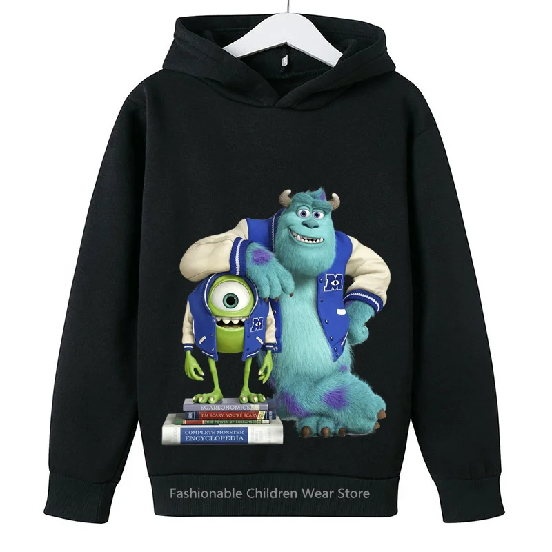 Disney Monsters Inc Hoodie 2024 New Arrival - Adorable Cartoon Print Korean Fashion for Children