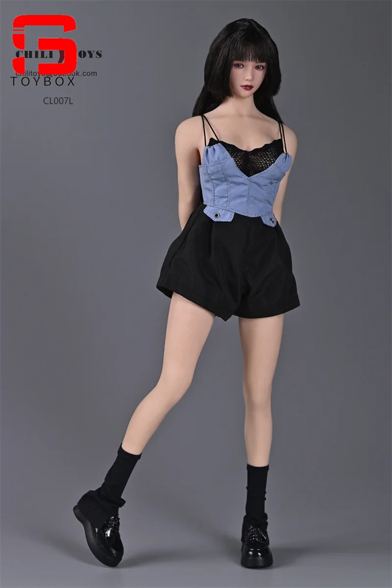 W magazynie CHILI TOYS CL007 1/6 Female Sling Jumpsuit Clothes Model Fit 12'' TBL PH JIAOU Soldier Action Figure Body Dolls