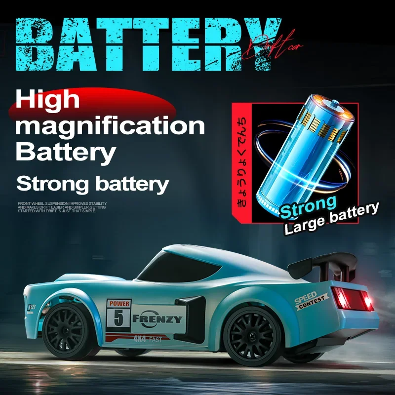 Hot GTR รุ่น AE86 RC รถ LED Light 2.4G วิทยุรีโมทคอนโทรล Drift รถยนต์ Professional 4WD Racing ของเล่นสําหรับของขวัญเด็ก