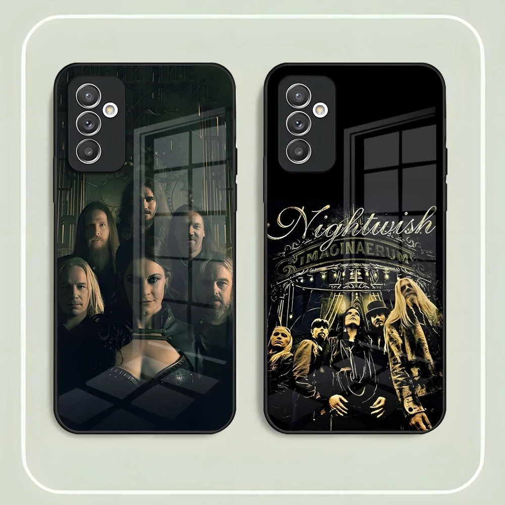 Band Nightwish Phone Case for Samsung S24 Ultra S23 S22 S20 Fe S21 Plus Galaxy A54 A34 A24 A53 M54 Note 20 Back Cover