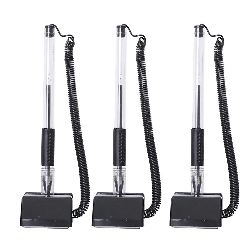 

Набор из 3 ручек с жидкими чернилами 0,7 мм для офиса, школы, дома, с удобным нажимным механизмом, без колпачка, с подставкой