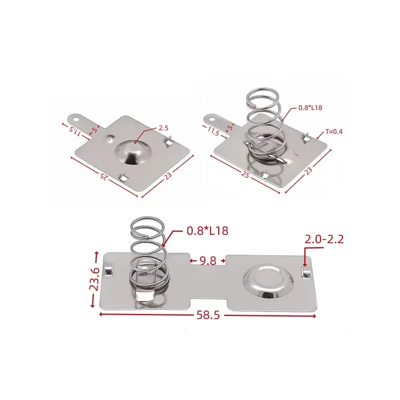 10 sets of battery spring pieces NO.1 battery spring positive and negative contact pieces 30 pairs of battery spring pieces toy