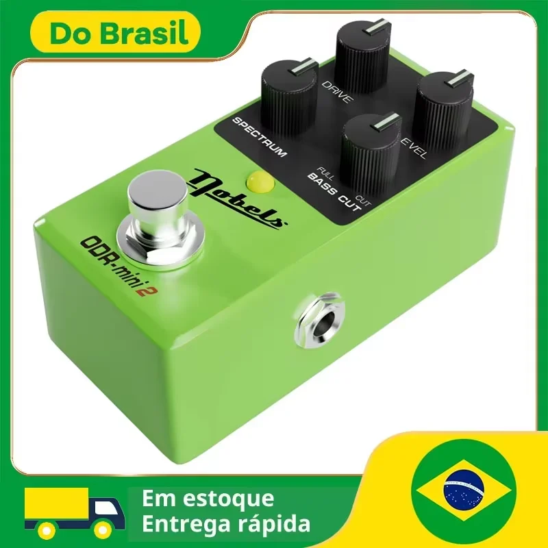 Nobels ODR-mini2 Mini Pedal de efecto Overdrive analógico natural con nueva carcasa de metal mejorada y perillas de puntero que brillan en la oscuridad
