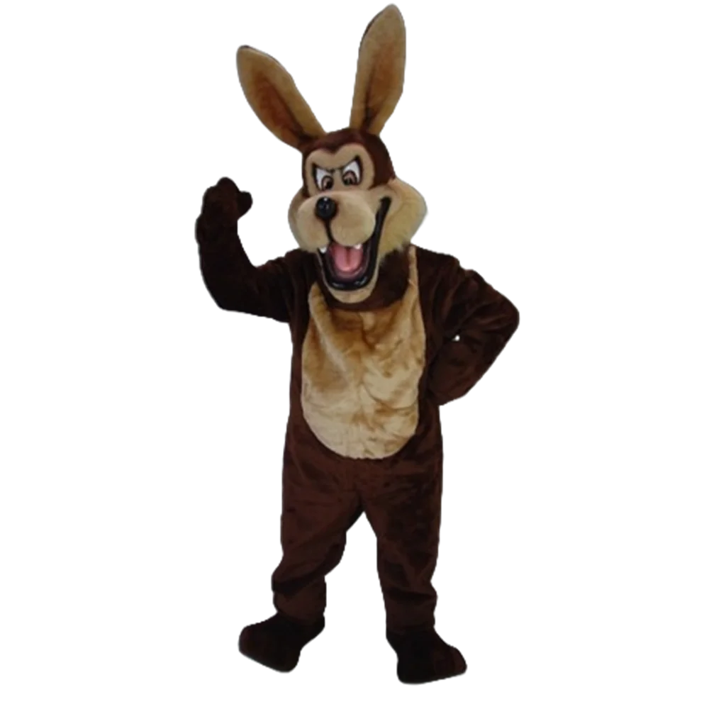 

Big Brown Mean Coyote wolf Mascot Costume Cartoon Character Mascotte Outfit Suit Fancy Dress Party Carnival Cosply Costume SW682