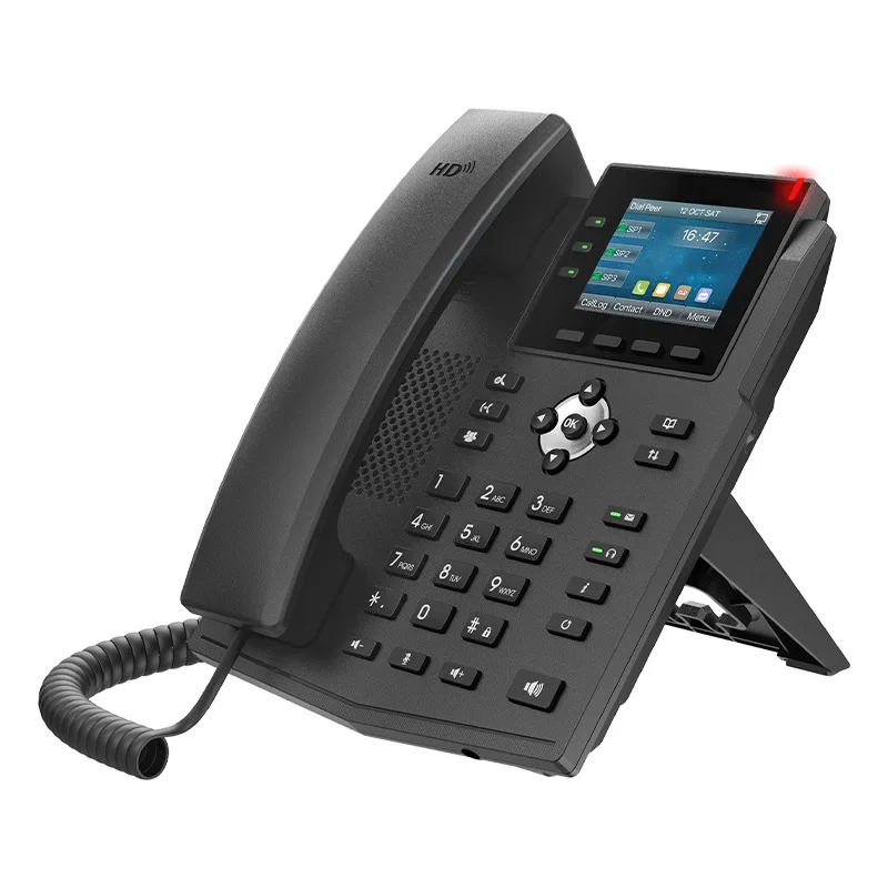 

WiFi SIP Phone for business hotel VOIP Telephone Wireless phone 6 sip lines IP for home office support POE