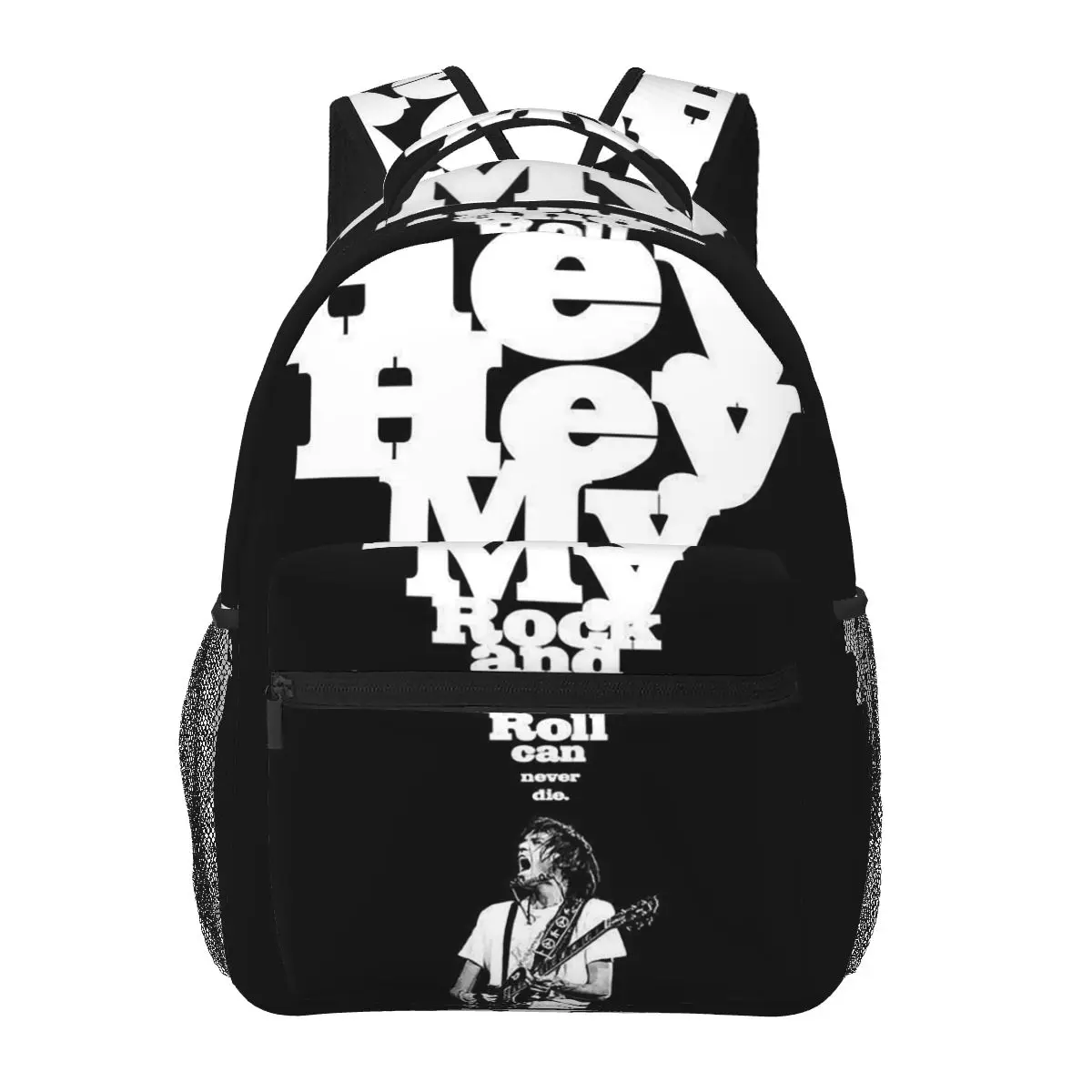 90s Neil Young 1991 Ragged Glory Concert Tour Backpacks Boys Girls Bookbag Children School Bags Cartoon Rucksack Shoulder Bag
